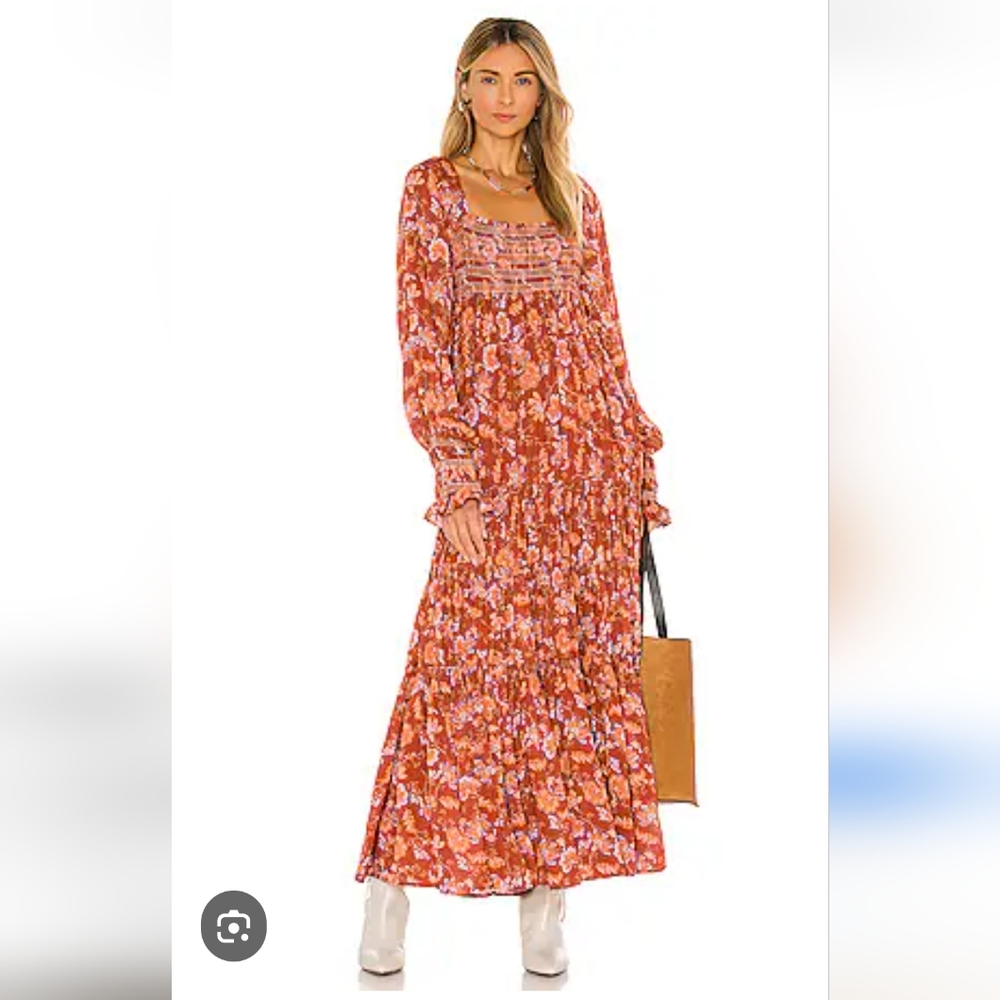 Free People Sweet Escape Dress Mocha Large